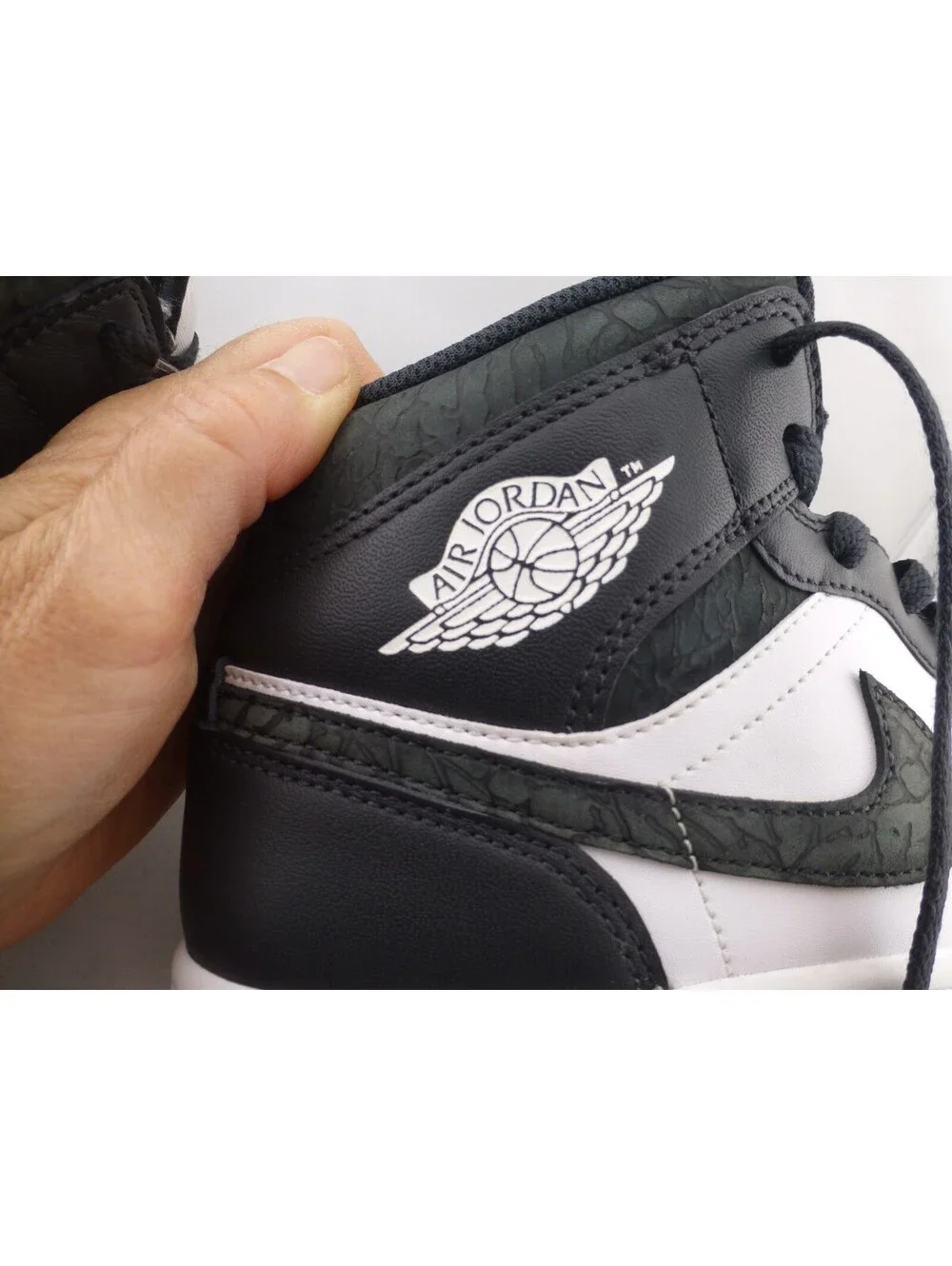 Nike Air Jordan 1 Mid Black White Black Men's Sneakers US 8 FB9911-0 - M14